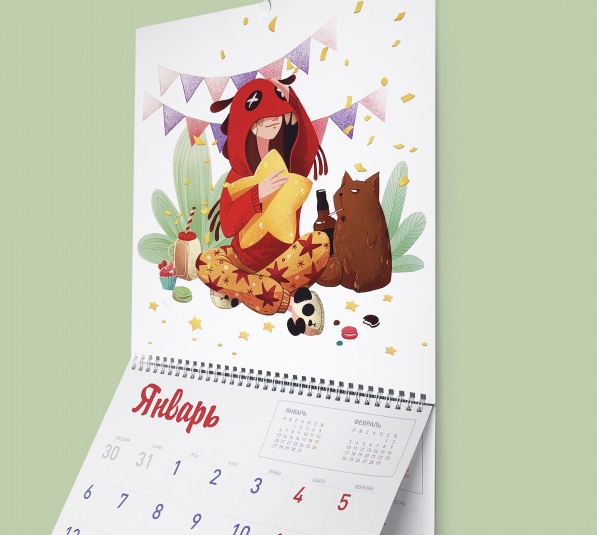 Требования к макету настенного календаря